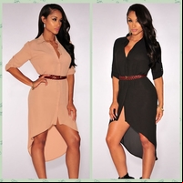 pic of nude black women htb xxfxxx women nude black high low long shirt belted dress vintage button down collar item